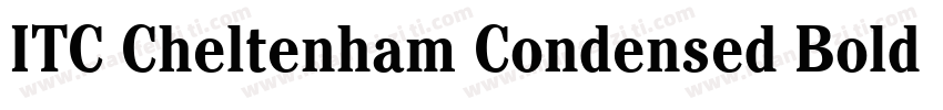 ITC Cheltenham Condensed Bold Itali字体转换